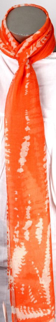 Printed scarf Reptile orange Style :SC/4136/OR image 0